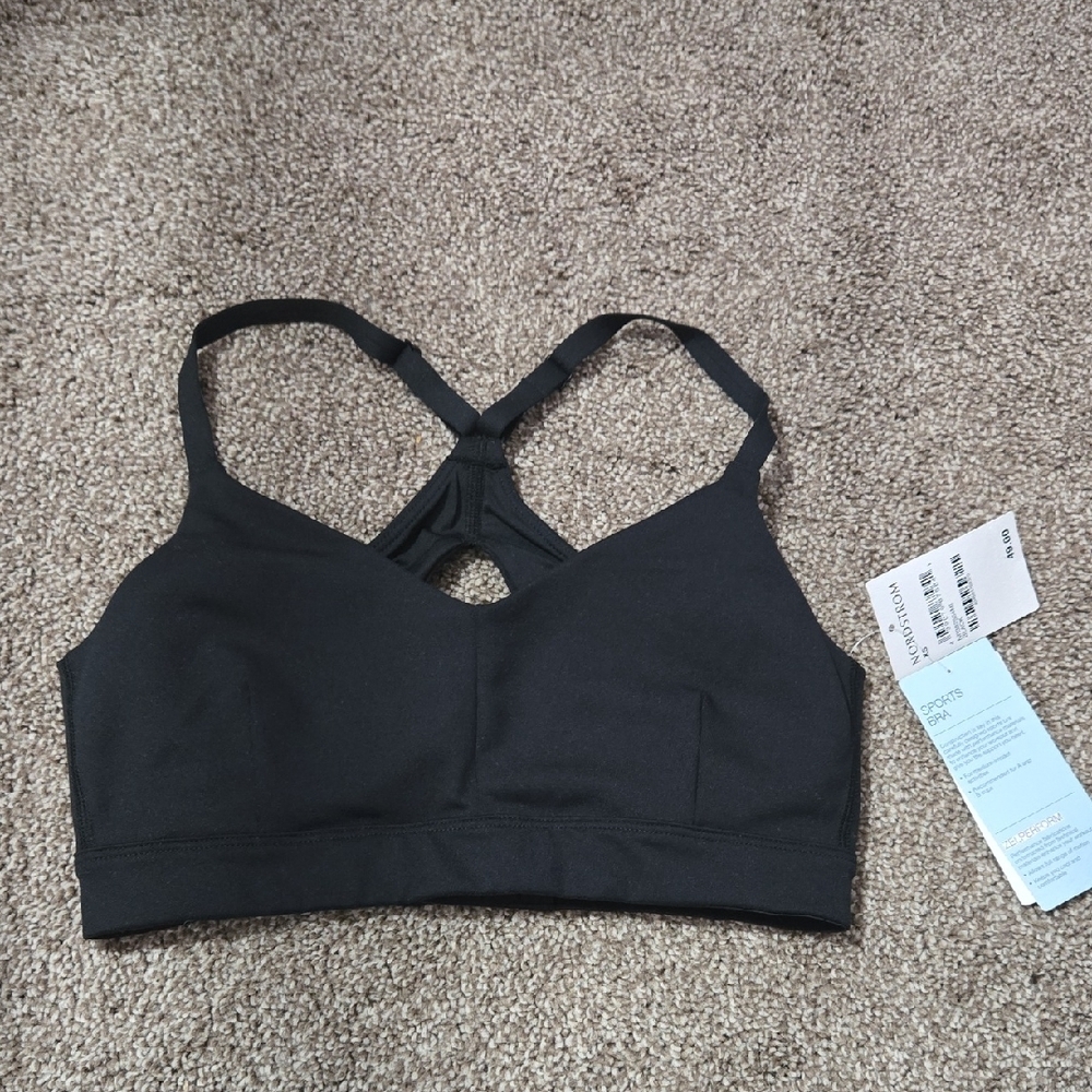 Zella Black Strappy Racerback Sports Bra